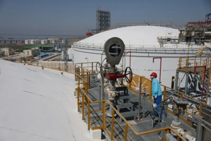 LNG प्राप्त करणाऱ्या टर्मिनलने 100 अब्ज घनमीटर नैसर्गिक वायू परदेशात वाहून नेला आहे.